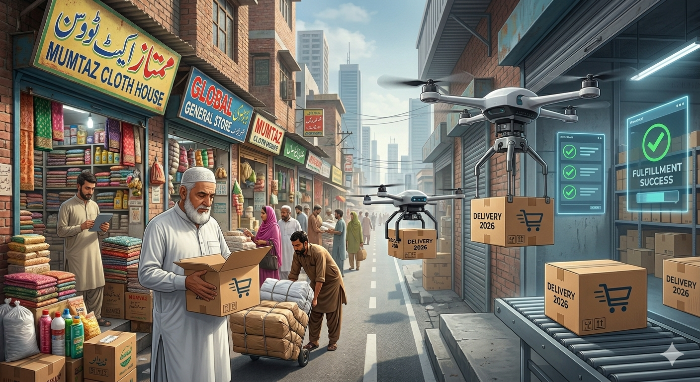 Online vs Offline Business 2026 market impact and delivery drones