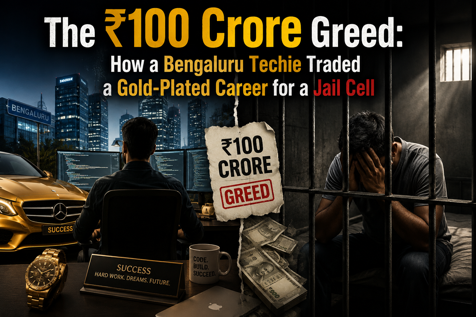 News report of Bengaluru software engineer arrested for ₹100 crore trading scam on Moneycontrol.
