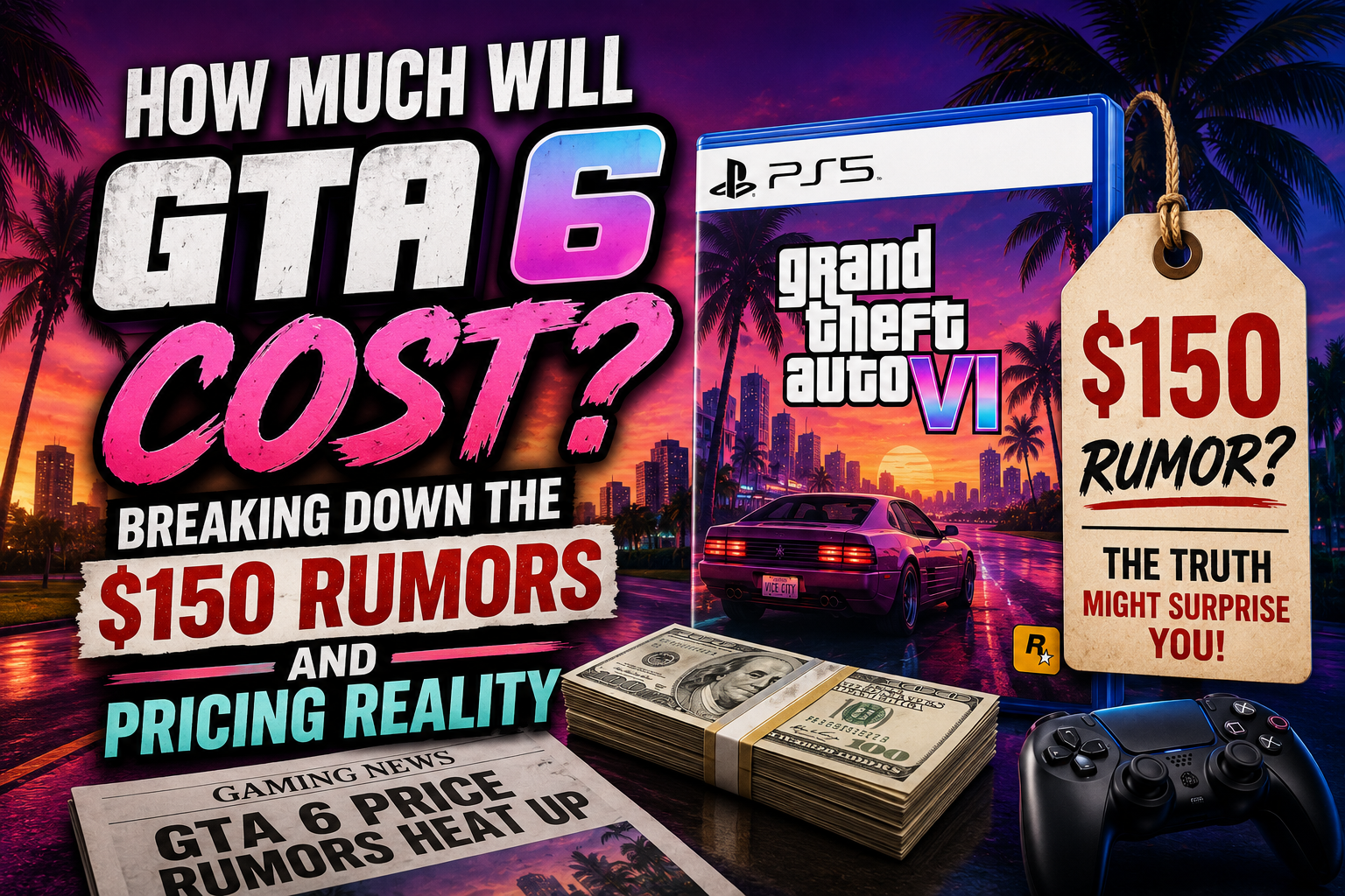 gta 6 price, how much will gta 6 cost, gta 6 150 dollars rumor, grand theft auto 6 release date, rockstar games, take two interactive