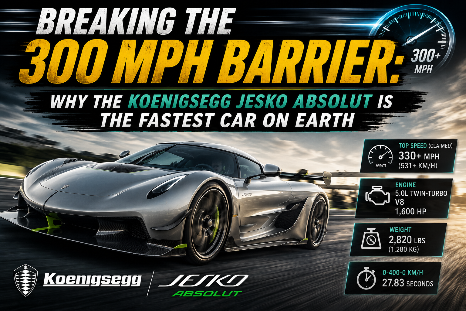 Koenigsegg Jesko Absolut World Fastest Car Aerodynamics