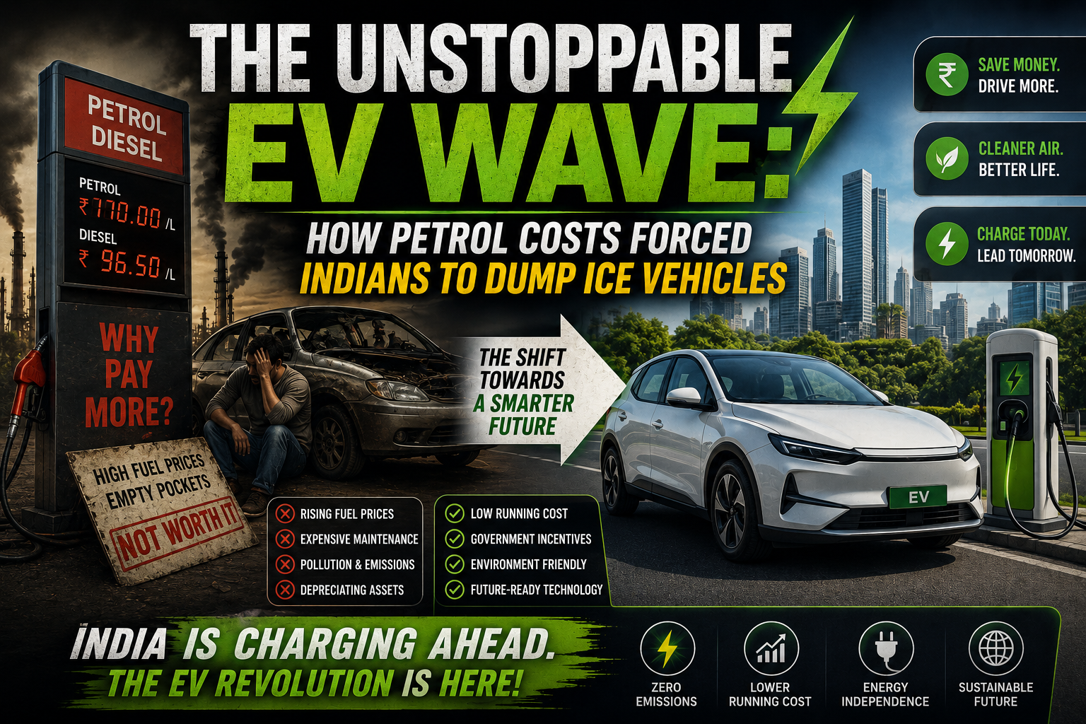 Electric Shift India: 3 Real Reasons Why Petrol is Dying
